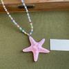 Bohemian Starfish Necklace Beach Surfer Trendy Beach Necklace Cute Starfish Choker  Gift