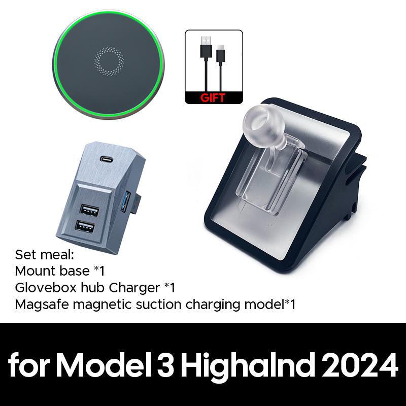 TESY Car Cell Phone Holder Support Mount Bracket Vent Clip For Tesla Model YL Y Juniper Launch 2026 2025 Model 3 Highland 2024