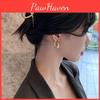 European American Chic Style Oval Earrings For Women Gold Plated Alloy Statement Fashion