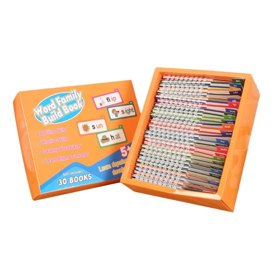 30 шт. Книга для сборки семей слов Детская дошкольная обучающая деятельность Карточки с часто употребляемыми словами Детский сад Чтение