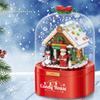 Christmas House Building Blocks Music Box with LED Lighting Compatible Building Blocks Small Particle Toys Children's Christmas Gifts