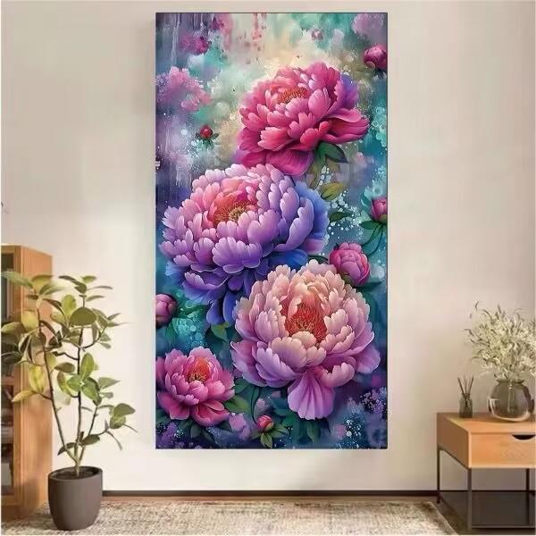 5D алмазная картина полный алмаз красный как Xia крест вышивка мозаика искусство новая гостиная крыльцо красивая мечта пионы цветы украшение своими руками