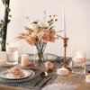 3/4 шт. Стеклянная ваза, настольные украшения, сухие цветы, гидропонная система, свадебные принадлежности, ваза, подсвечник, набор, минималистский, 2 комбинации