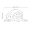 Peeking Skeleton Car Decal Водонепроницаемые наклейки на Хэллоуин со скелетом Реалистичные наклейки с изображением черепа ужасов Готическое украшение для автомобиля для путешествий