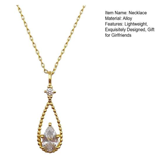 Ожерелья-колье со стразами для женщин и девочек, золотые сверкающие бриллиантовые ожерелья, блестящее ожерелье с кристаллами, подвеска в виде капли воды, персонализированный ювелирный подарок