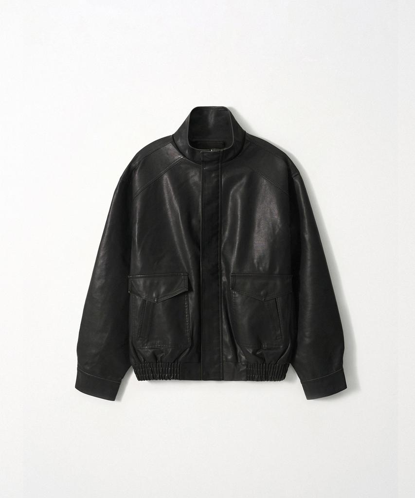 EZIO Modern Faux Leather Jacket_Black