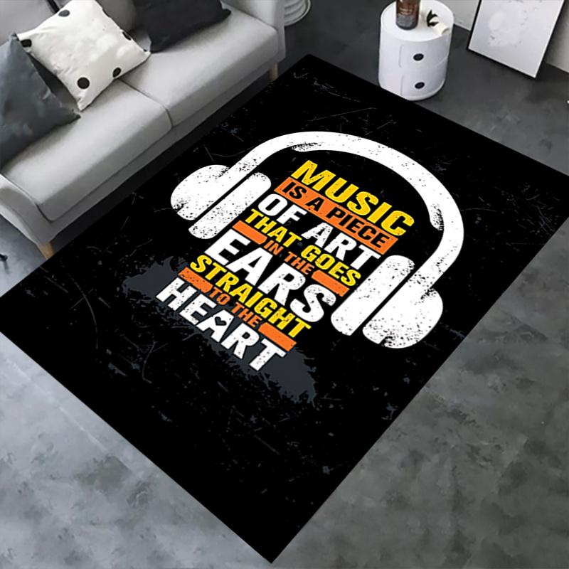 Music is a Piece of Art That Goes in the Ears Straight to the Heart Chair Mat Office Carpet Gift for Office Bedroom Living Room Various Rooms