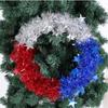 Home Wreath DIY Decorative Pendants for Independence Day Parties In The United States Red White Blue Star Door Hanging