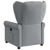 Relaxation Armchair Light Grey Fabric