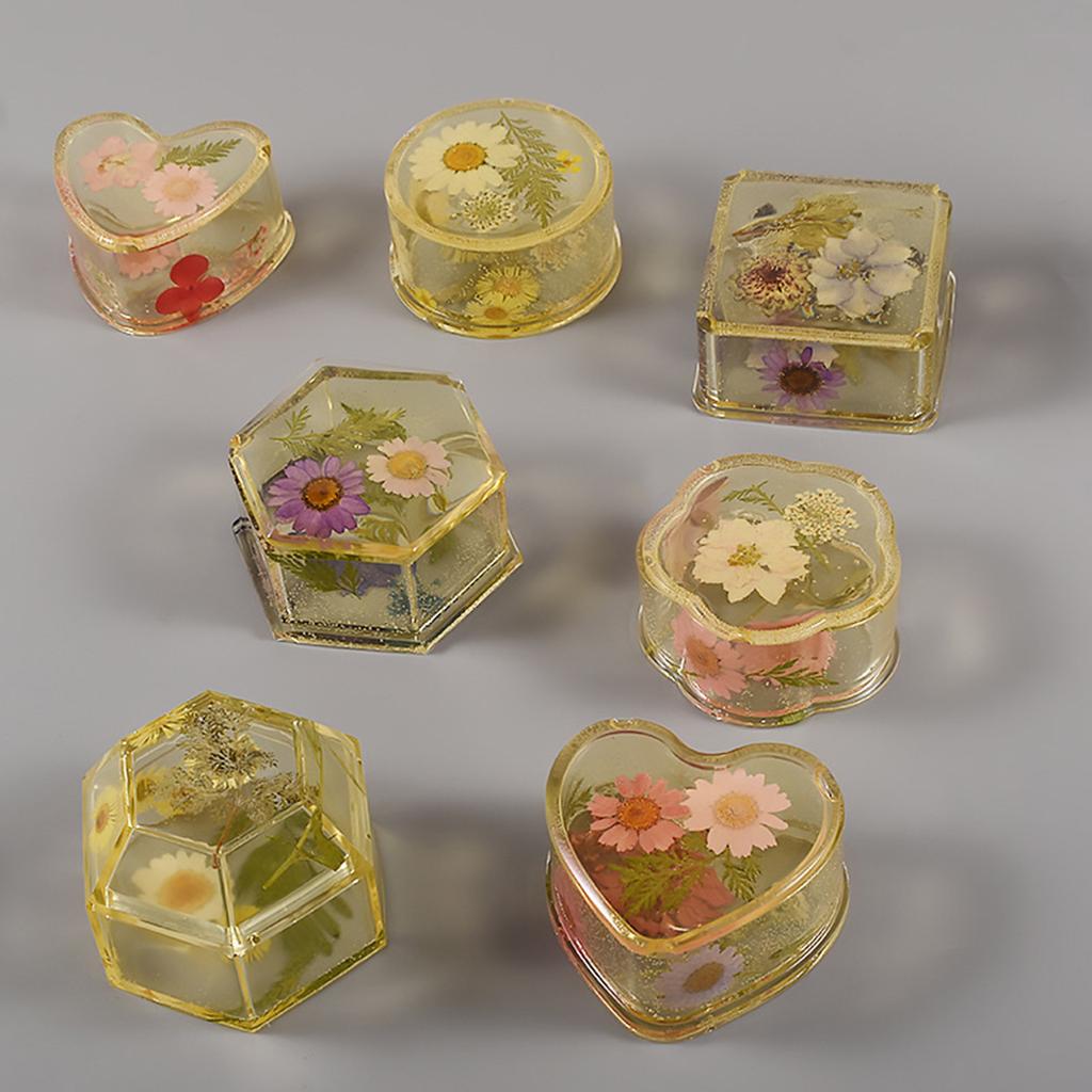 Мягкая силиконовая форма Форма для эпоксидной смолы Инструмент для литья для изготовления своими руками Коробка для хранения Подарочный футляр Контейнер для конфет Изготовление подсвечников