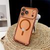 Новый прозрачный ударопрочный магнитный чехол с покрытием для iPhone 17 17 Air 17Pro 17 Pro Max Для беспроводной зарядки Magsafe