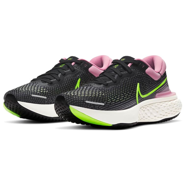 Nike ZoomX Invincible Run Flyknit Black Elemental Pink Женские кроссовки Cyber ​​CT2229-002