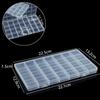 1.5 High 28 Grid Fixed Plastic Storage Box Fishing Gear Jewelry Beaded Parts Storage Storage Storage Jewelry