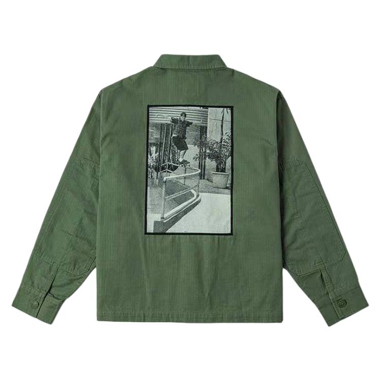 Vans Рубашки Мужские Зеленые Лацканы Умеренные VN000R38EN6