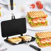Sandwich Maker, Non-stick Grill Panini Maker Pan with Handle, Stovetop Toasted Aluminum Flip Pan