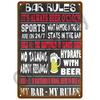 Plaque Metal Sign Plate Vintage Posters Wall Art Drink Beer Cocktail Tin Sign Decoration For Bar Pub Club Man Cave Iron Painting
