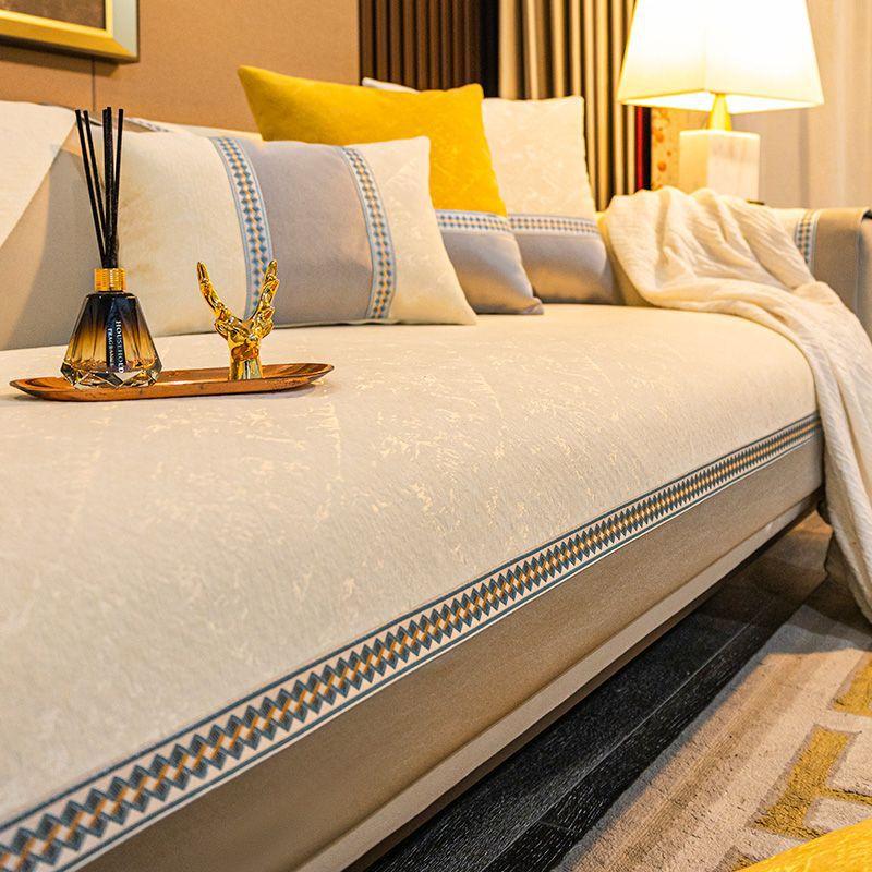 Light Luxury Sofa Cushion Modern High-End Luxury Seat Cushion New Sofa Seat Cushion Cover Cloth Towel Universal In All Seasons