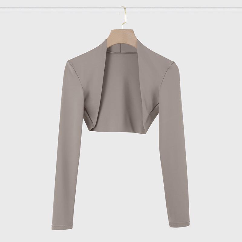 Женский летний кардиган-шаль с длинными рукавами для йоги