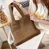 Wool Large Capacity Knit Bag Shoulder Shopping Bag for Women Cotton Cloth Girls Tote Shopper Bag Female Handbag Crochet Bag