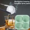 Ice Cube Mold Golf Ball Spherical Ice Mold Non-stick Flexible Silicone Ice Ball Maker for Home Kitchen Bar