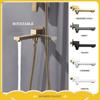 Brass Shower Bath Spout Bathroom Brushed Gold In-Wall Shower Head Conversion Spout Two-Function Swing Spout White Black
