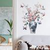 Винтажная фарфоровая ваза наклейка на стену самоклеящаяся для кабинета спальни прихожей домашнее украшение стены