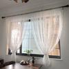 Воздушная фильтрация прозрачная занавеска для гостиной цветочные тюль шторы для украшения дома тканевые шторы