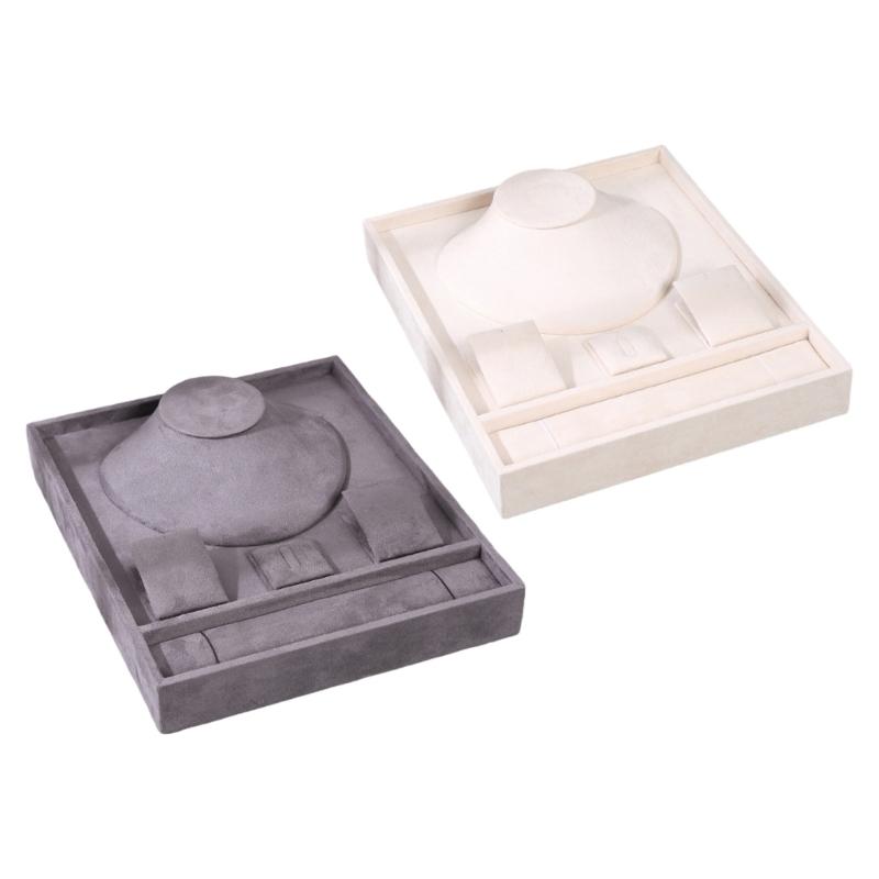 Элегантный бархатный поднос для ювелирных изделий, доска для хранения браслетов, ожерелий и сережек, инструмент для организации аксессуаров