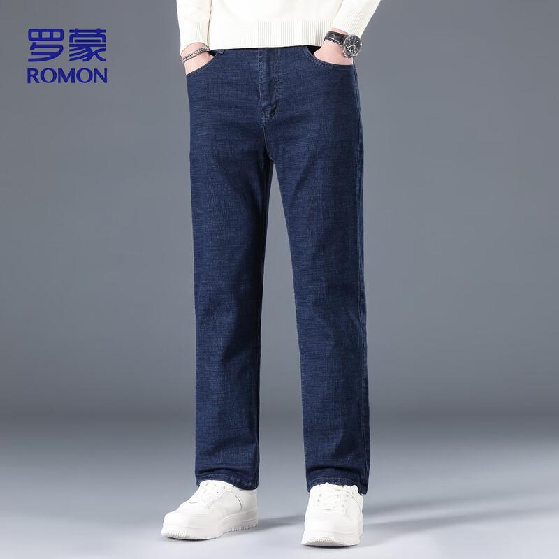 ROMON Мужские эластичные джинсы K951 свободного прямого кроя