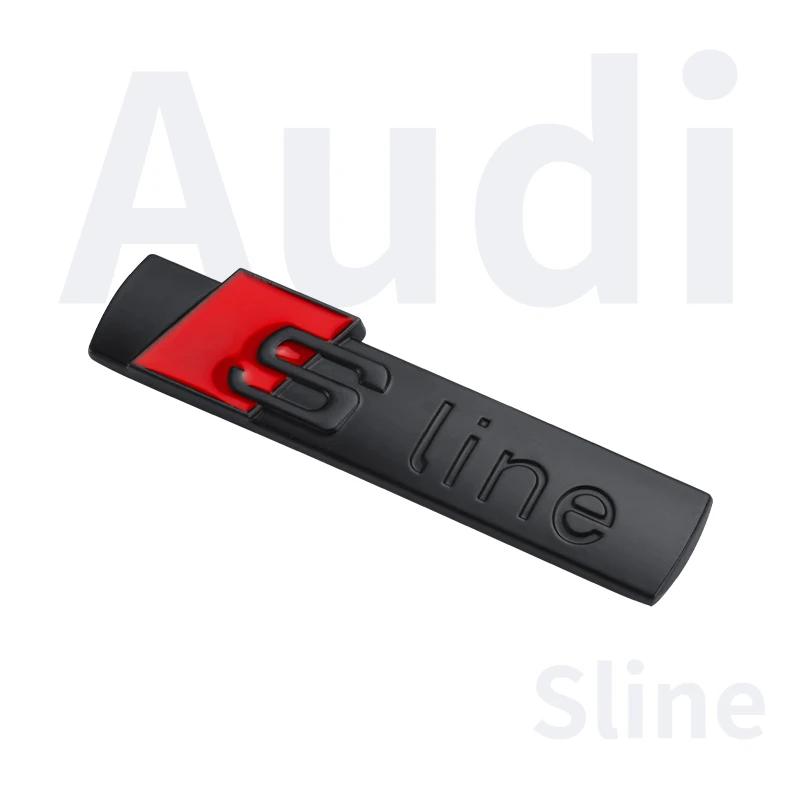 Car Emblem Grill Front Hood Badge Grille Car Body Sticker for B SLine A3 A4 B8 8P 8V B6 A5 A6 C7 Q5 B9 B7 C6 A1 accessories