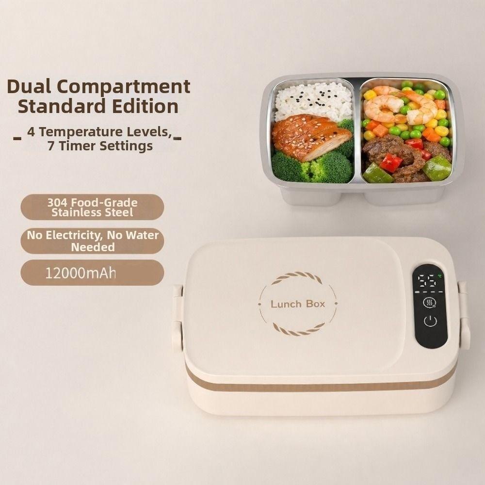 Fast Heating USB Heated Lunch Box Wireless Cordless Food Warmer Electric Lunch Box Travel Meals