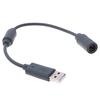 Wired Controller Usb Breakaway Adapter Cable Cord For Xbox 360 Gray 23Cm