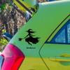 Modern Minimalist Pvc Halloween Witch Car Sticker Wall Decor For Living Room
