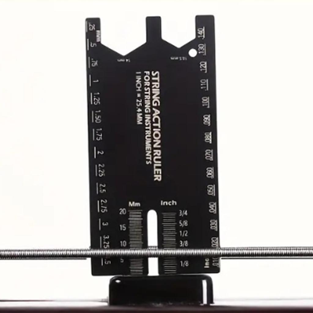 Guitar String Height Ruler String Action Gauge Ruler Guitar Set Up Repairing Luthier Tool for Guitar and Bass Setup