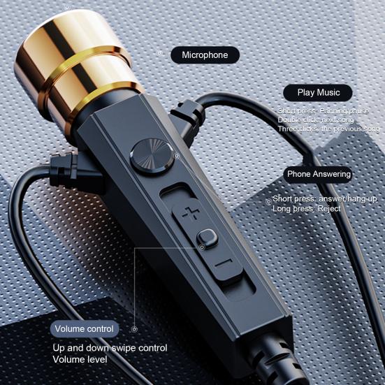 Проводная гарнитура Стерео микрофон Hi-Fi Стабильное объемное звучание с передачей Высокая чувствительность Прослушивание музыки