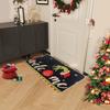 Christmas Crystal Velvet Floor Mat Festive Home Decor Indoor And Outdoor Area Carpet Merry Christmas Welcome Mat