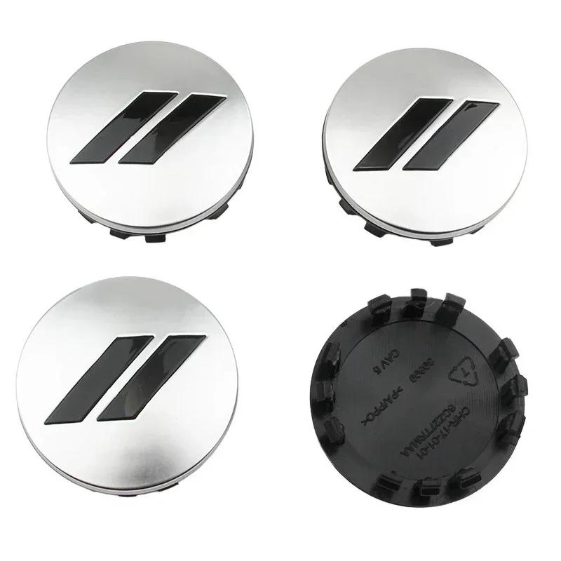 63mm 4pcs  for Dodge Wheel Cap Hubs Silver Bars Emblem Hellcat SRT Car Rims Cover for Chrysler Accessories