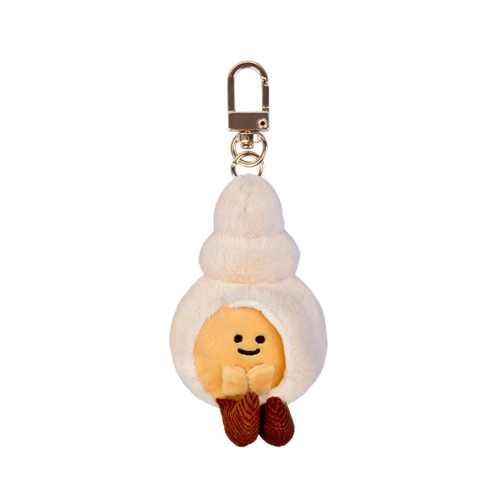 Soft Fluffy Sea Keyring Kawaii Cartoon Plush Pendant Bag Charm Ocean Animal Keychain Home Decor