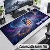 Custom Name Text Mouse Pad Atletico Madrid FC Personalized Desk Pad For Work And Gaming