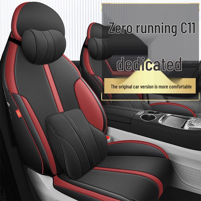 Leapmotor C11 All-Season Leather Car Seat Cover - Universal Full Coverage Cushion.