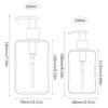Квадратные бутылочки для лосьона (200 мл и 300 мл) Герметичные многоразовые контейнеры Пластиковые дозаторы с помпой для шампуня/кондиционера
