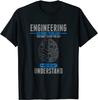 Engineer Solving Problems Funny Engineering T-Shirt Crazy Tops T Shirt for Men Company Cotton T Shirt Cool