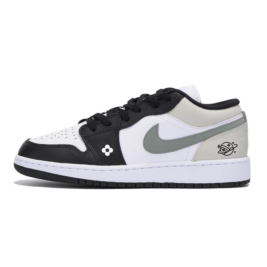 Jordan Air Jordan 1 Low Винтажные Баскетбольные Кроссовки Мужские Белые 553558-131(Команда85-)