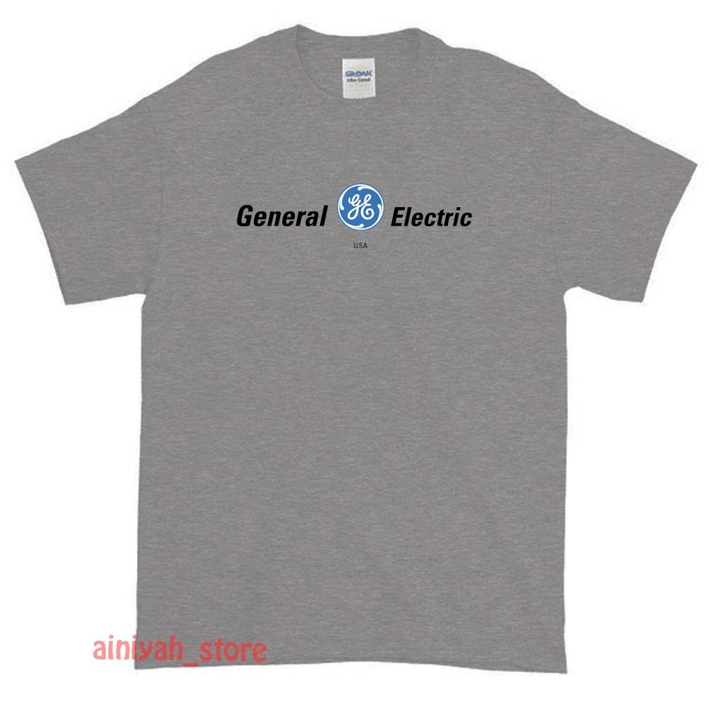New GE General Electric Logo Men's Funny T shirt USA Size S-XXL
