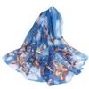 160*50cm Women Flower Print Long Soft Wrap Scarf Simulation Silk Shawl Scarves