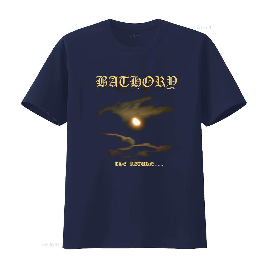 Authentic BATHORY The Return Quorthon Design T Shirt for Men S M L XL Official NEW vintage Washed Versatile Soft