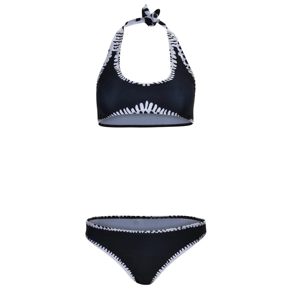 Женский купальник бикини из двух частей, летняя мода, контрастные купальники, сексуальный сбор, бюстгальтер пуш-ап, бикини, пляжный купальник