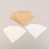 100Pcs V-Shaped Wood Pulp Drip Paper V60 Conical White Beige Coffee Filter Coffee Filter Bag Espresso Tea Maker Accessories