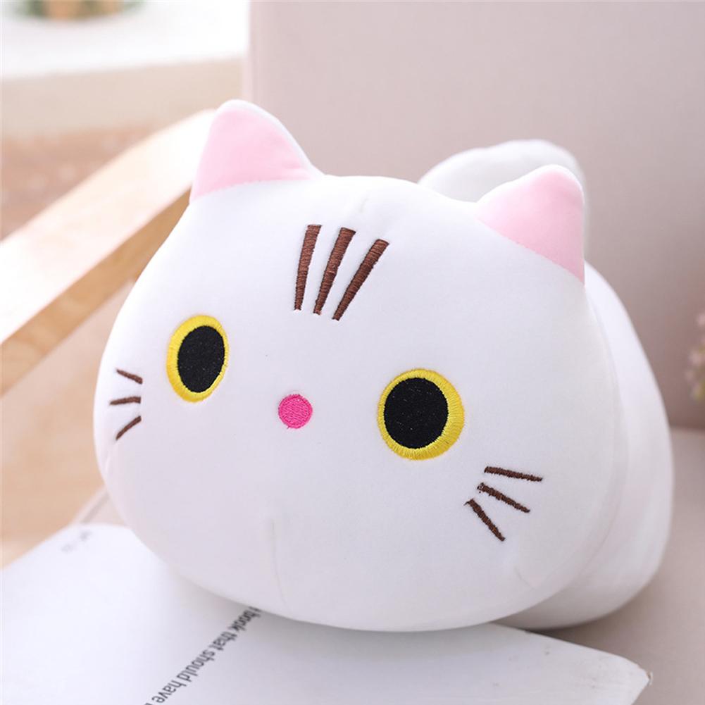 Милые плюшевые игрушки кошки, мультяшные мягкие набивные куклы, милые плюшевые игрушки, подушки, подарки