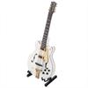 7in White Miniature Electric Guitar Replica with Box Instrument Model Ornaments Christmas Gifts